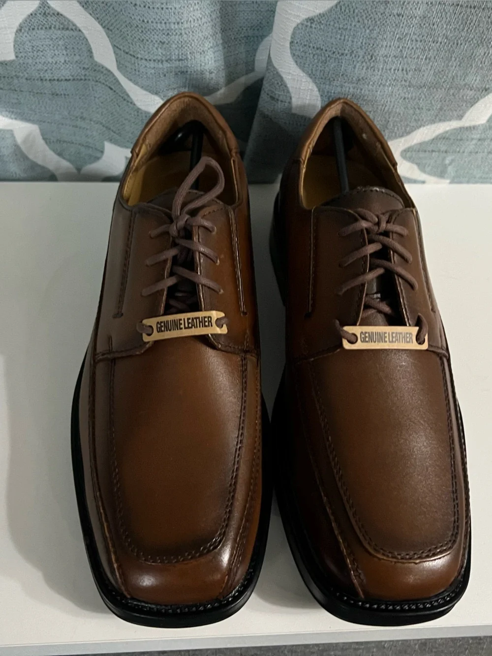 Dockers Men’s Brown Leather Lace-Up Oxfords